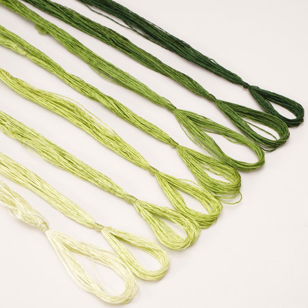 8шт x 20м шелковая нить с низкой круткой для изготовления украшений из бархатных цветов своими руками