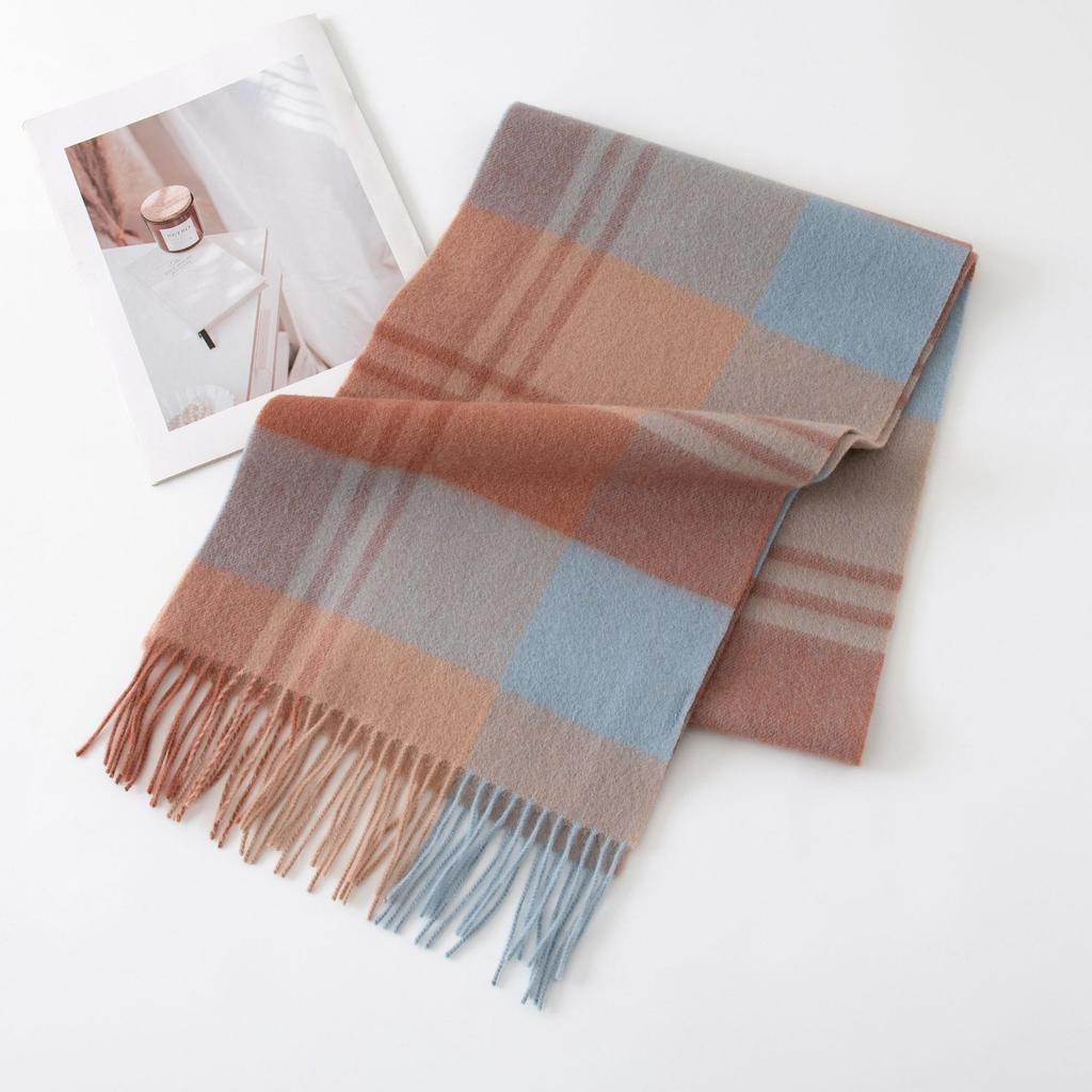 Wool Scarf, Winter Luxury, British Simple Shawl, Versatile, Male and Female Couples, Warm Neck