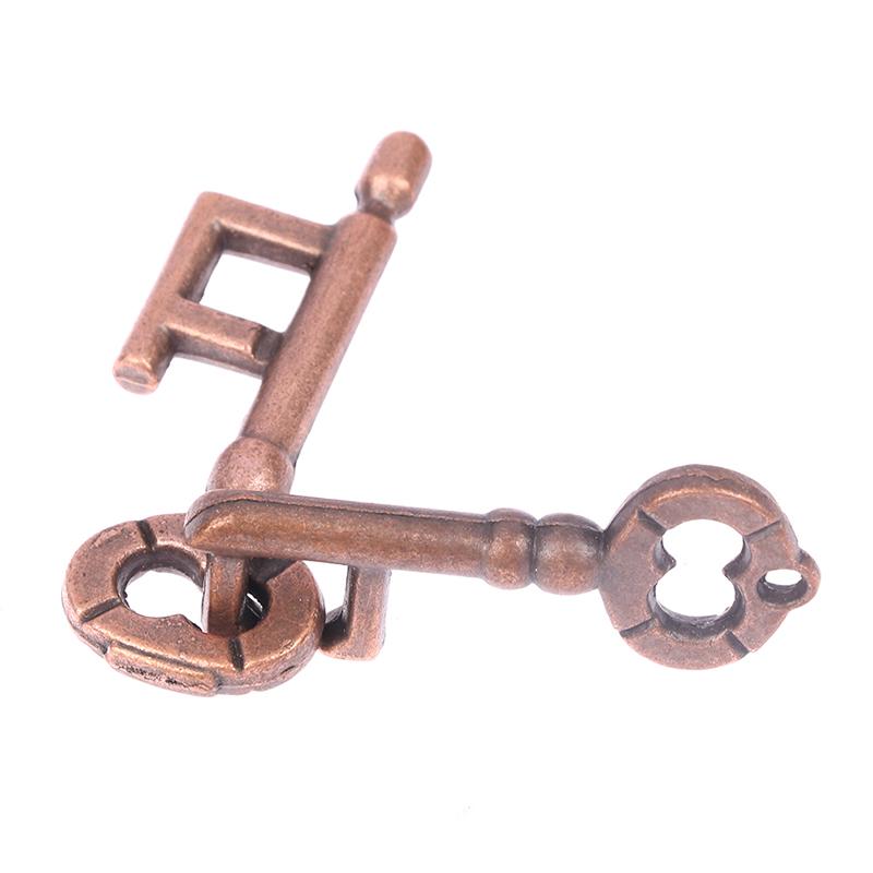 Игрушки для снятия стресса Тест на мозг Игрушка-ключ для замка Развитие Сплав Брелок для ключей Игра-головоломка Детский тест на Iq для мышления Ключ-головоломка