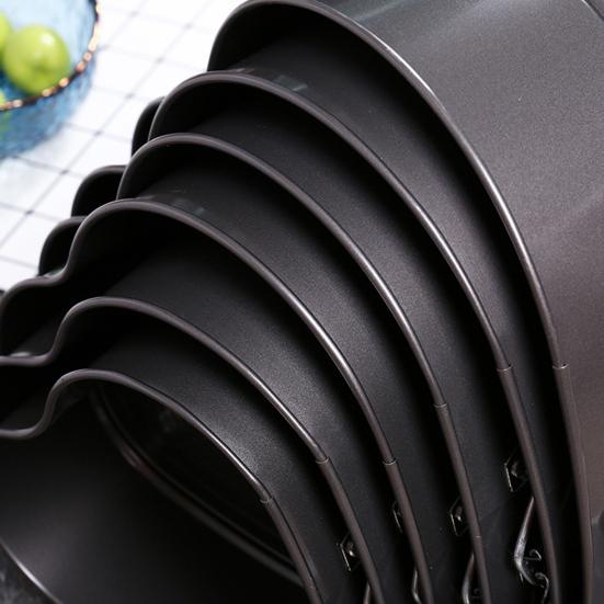 Пищевая сковорода пружинной формы в форме сердца, не содержащая BPA, термостойкая, многоразовая, безопасная для микроволновой печи, антипригарная форма для чизкейка