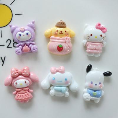 10 шт. Kawai Мультяшные Животные Смола Плоская Задняя Сторона Скрапбукинг DIY Бант Декор Аксессуары Поделки A15