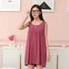 Modal Nightgowns Medium Long Women's Nightwear Summer Dress Casual Sleeveless Top Loose Nightdress Female Sleepshirt