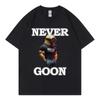 Никогда не гун смешная мемная графическая футболка мужская женская одежда уличная мода трендовые футболки летние повседневные футболки с коротким рукавом