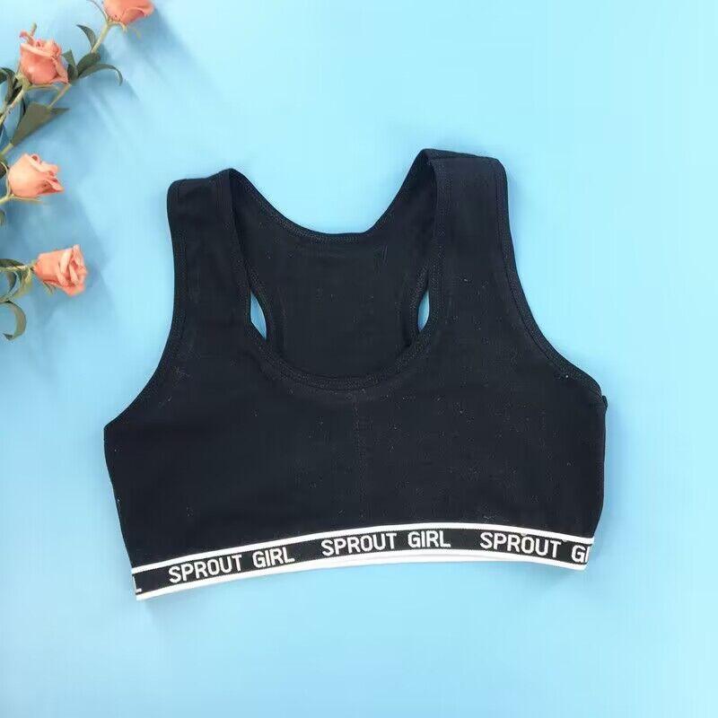 Тренировочные бюстгальтеры для молодых девушек, жилет для студентов-подростков, нижнее белье для девочек-подростков, хлопковое нижнее белье, От 8 до 14 лет