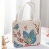 Reusable Embroidery Tote Bags Cute Women Shopping Bag Fashion Grocery Totes Bags