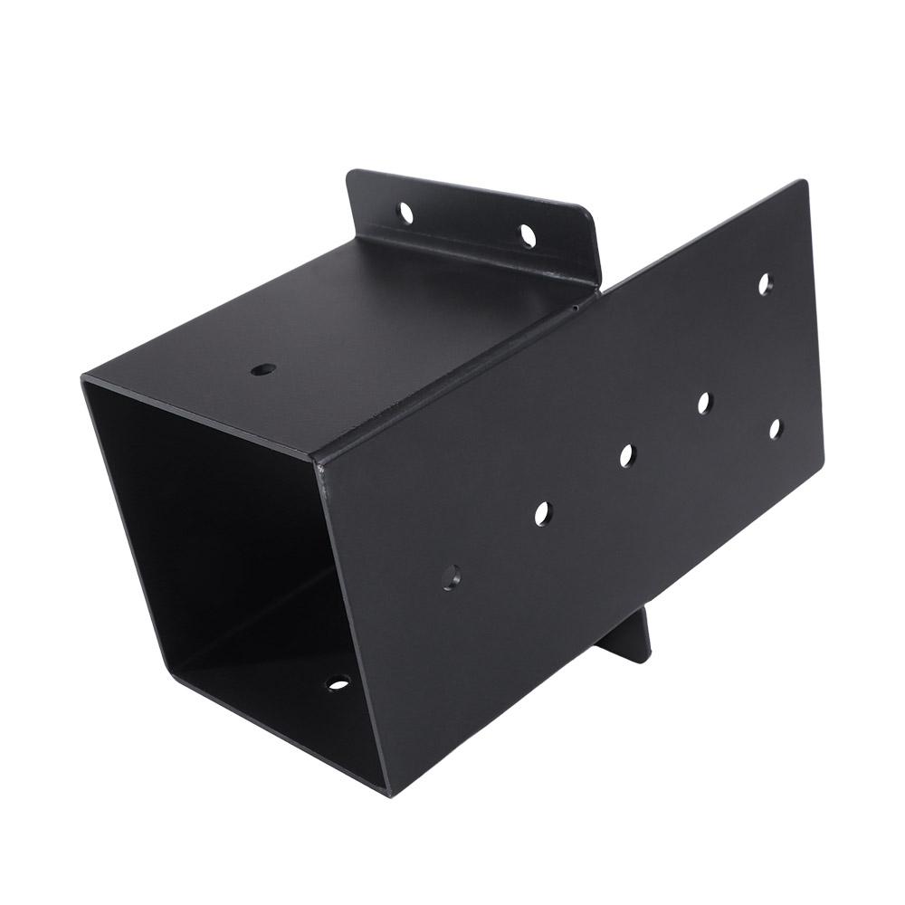 Metal Deck Railing Connector Black Pergola Accessories Durable Pergola Bracket Garden