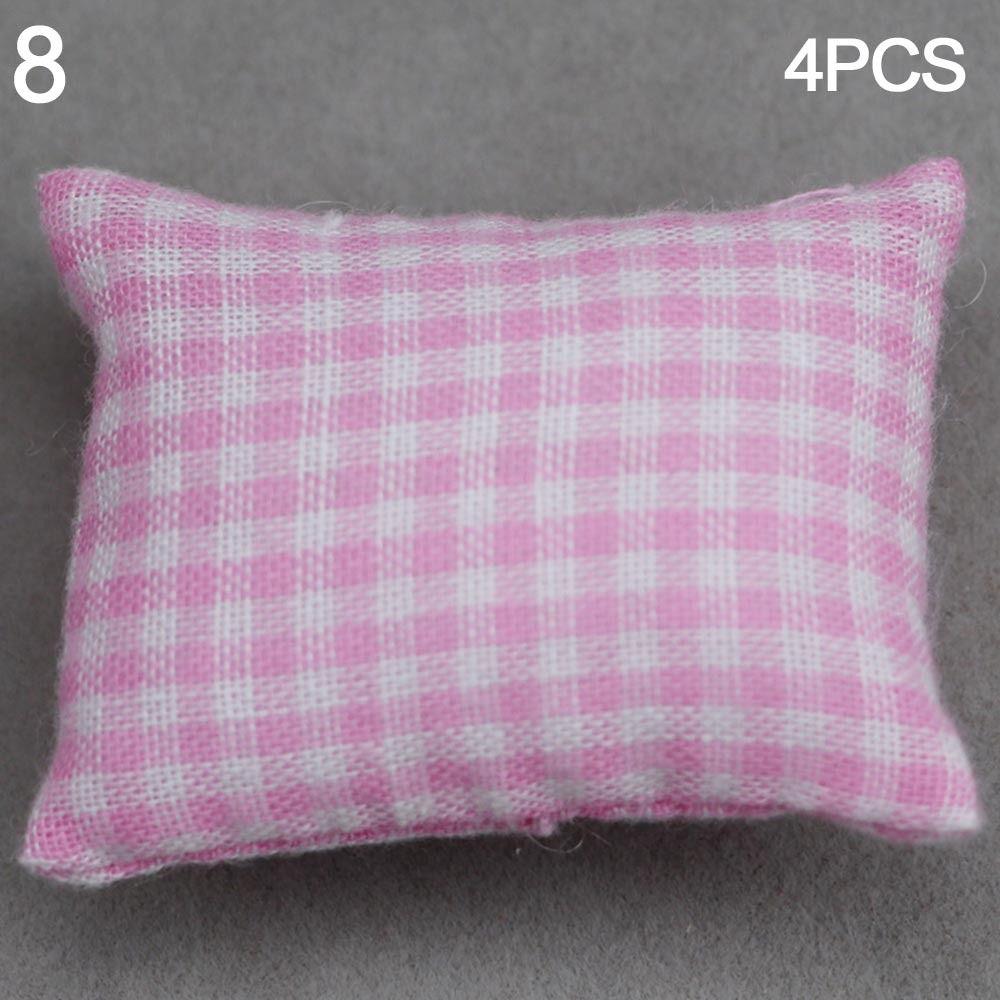 Simulation chair Wooden Table Doll House Decoration Dollhouse Sofa Cushion Table Furniture Toys