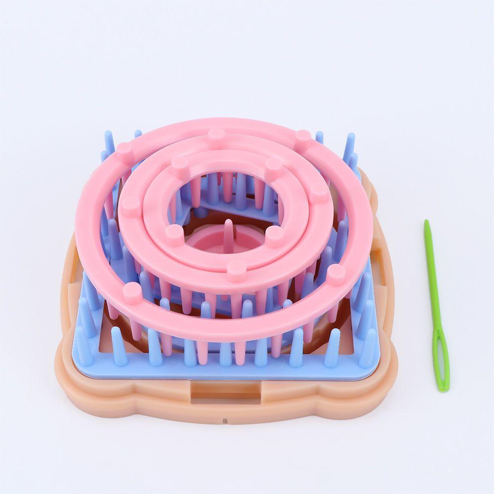 Цветочное вязание Loom Knit Узор для вязания ромашек Игла для пряжи из шерсти Домашнее рукоделие