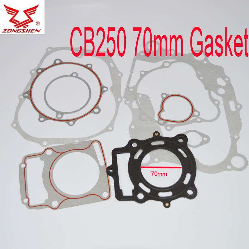Zongshen 250cc CB250 водяное охлаждение прокладка двигателя loncin прокладка цилиндра квадроцикл квад грязевой ПИТ байк zs165fmm lc166fmm zs169mm lc170mm
