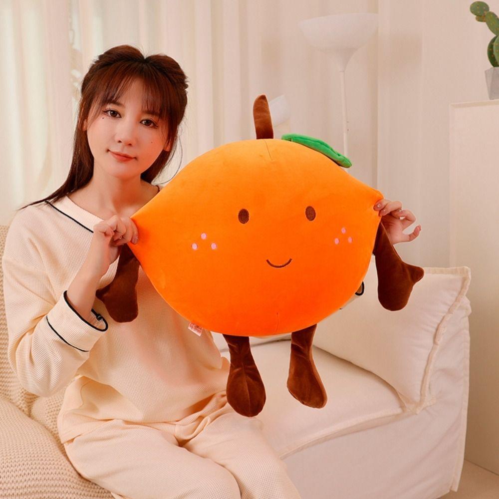 Soft Happy Fruit Plush pillow Orange Orange Doll Plush Toy Accompany Dolls Holiday Gifts