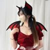 Bat Ears Headbands Teens Anime Cosplay Hairband Women Faux Furs Plush Hair Hoop for Cosplay and Themed Parties