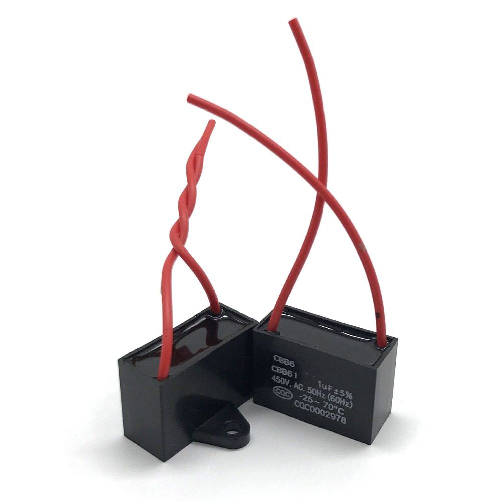 1/1.2/1.5/2/2.5/3/3.5/4/5/6UF Пусковой конденсатор CBB61 Конденсатор вентилятора Прочный конденсатор