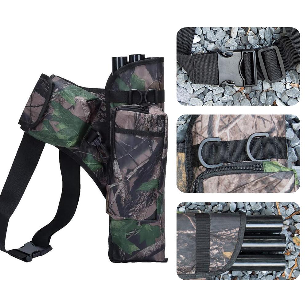 Колчан для стрельбы из лука с 3 трубками на поясе, мишень для стрельбы из ткани Оксфорд, колчан для стрел с регулируемым ремнем