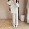 Women's Warm Pure Cotton Long-Sleeve Pajama Set - Autumn/Winter