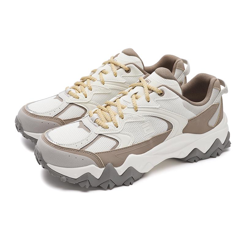 Fila Oakmont 2S Модные Ретро Тренд Универсальные Повседневные Спортивные Удобные Низкие Кроссовки Папины Кроссовки Мужские кроссовки Белый Коричневый F12M522120FMP