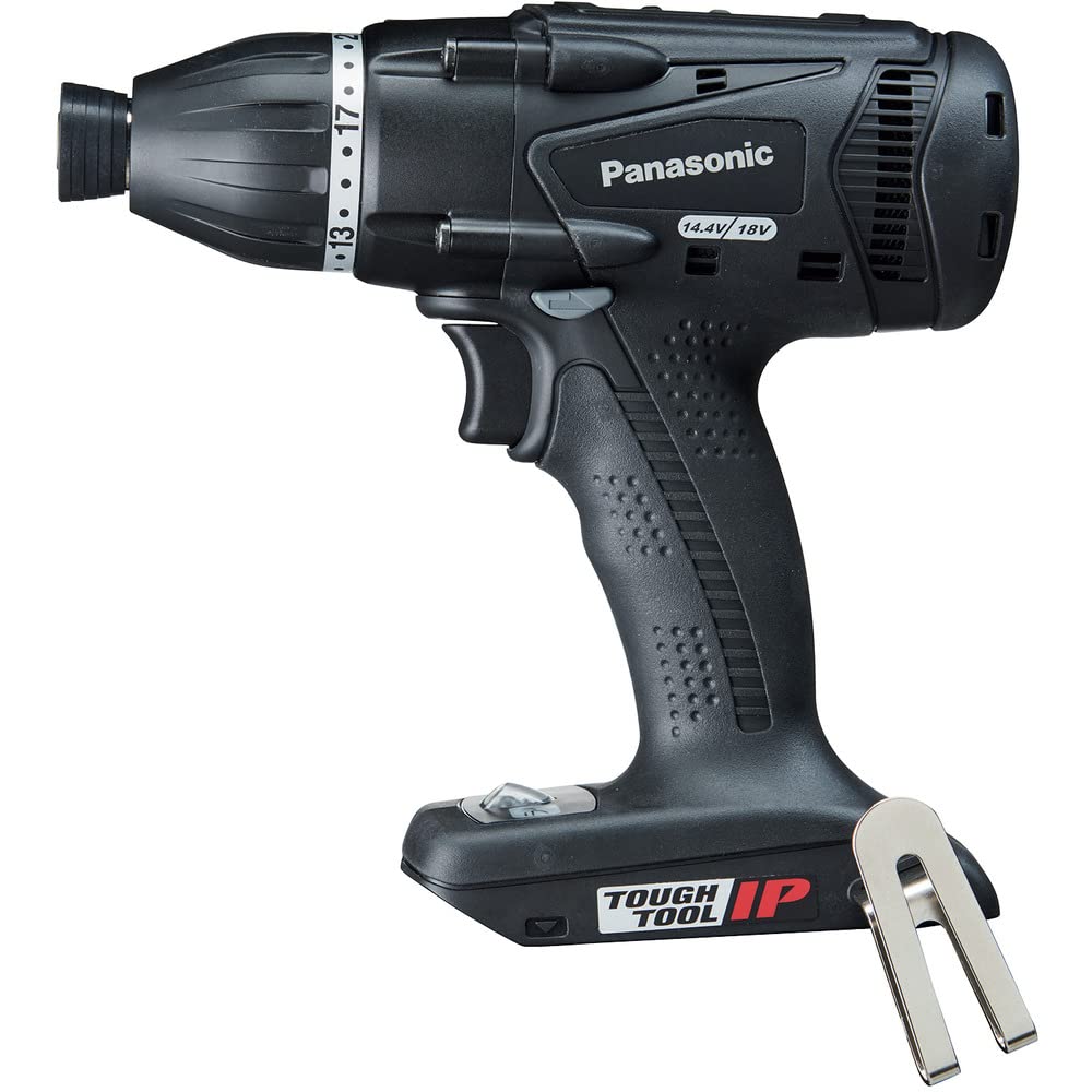 Panasonic Rechargeable Driver Body Only Battery Sold Separately Dual Drill Driver IP56 Black Multi-Impact Pack/Charger/Case (14.4V/18V Compatible)