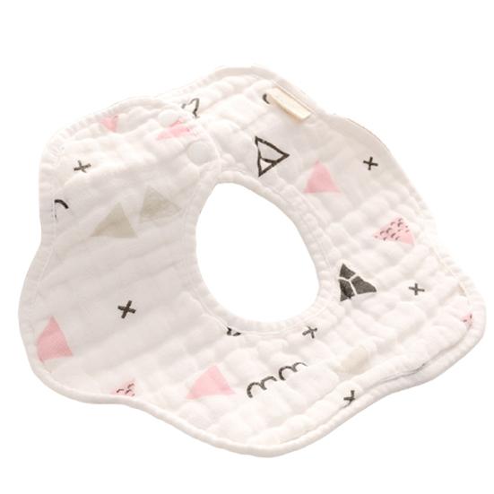 Saliva Towel Watermelon Pattern Super Absorbent Soft Baby Petal Bibs for Toddlers