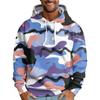 Men's Loose Printed Hooded Sweatshirt Men's Casual Fashion Sports Sweatshirt