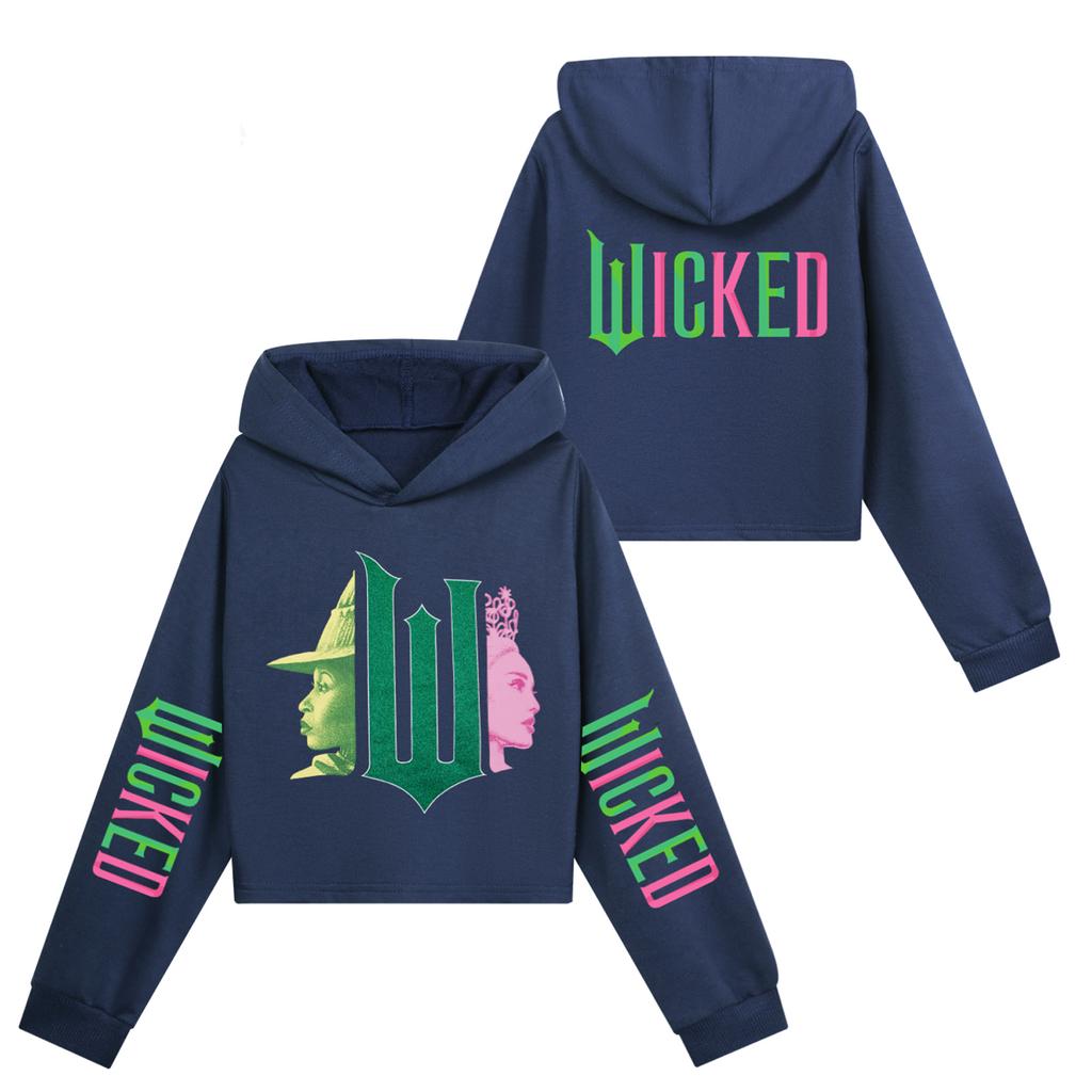 Детский пуловер с длинным рукавом, свободного кроя, с капюшоном и принтом в виде букв