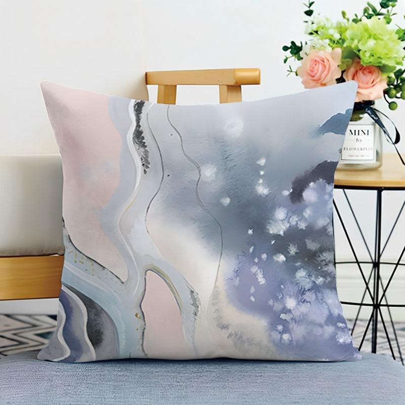 Наволочка с рисунком мраморной текстуры для спальни, гостиной, квадратная подушка, наволочка