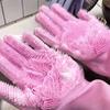 Silicone Cleaning Gloves Multifunction Magic Silicone Dish Washing Gloves For Kitchen Household Silicone Washing