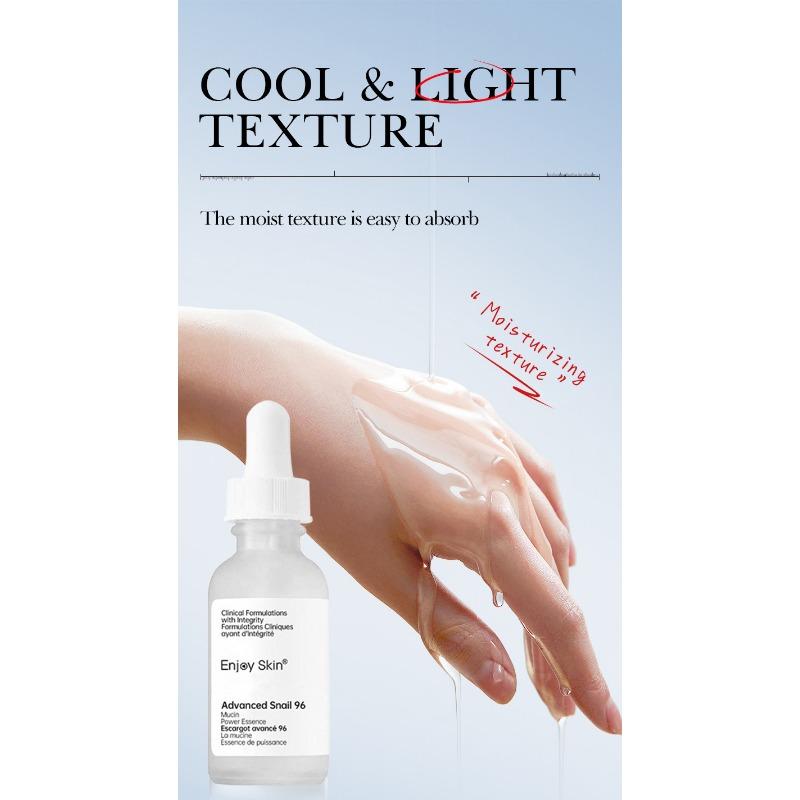 Улиточная эссенция Осветляющая двойная эссенция для лица Подтягивающая Отбеливающая Увлажняющая Восстанавливающая Улучшающая Темно-желтый