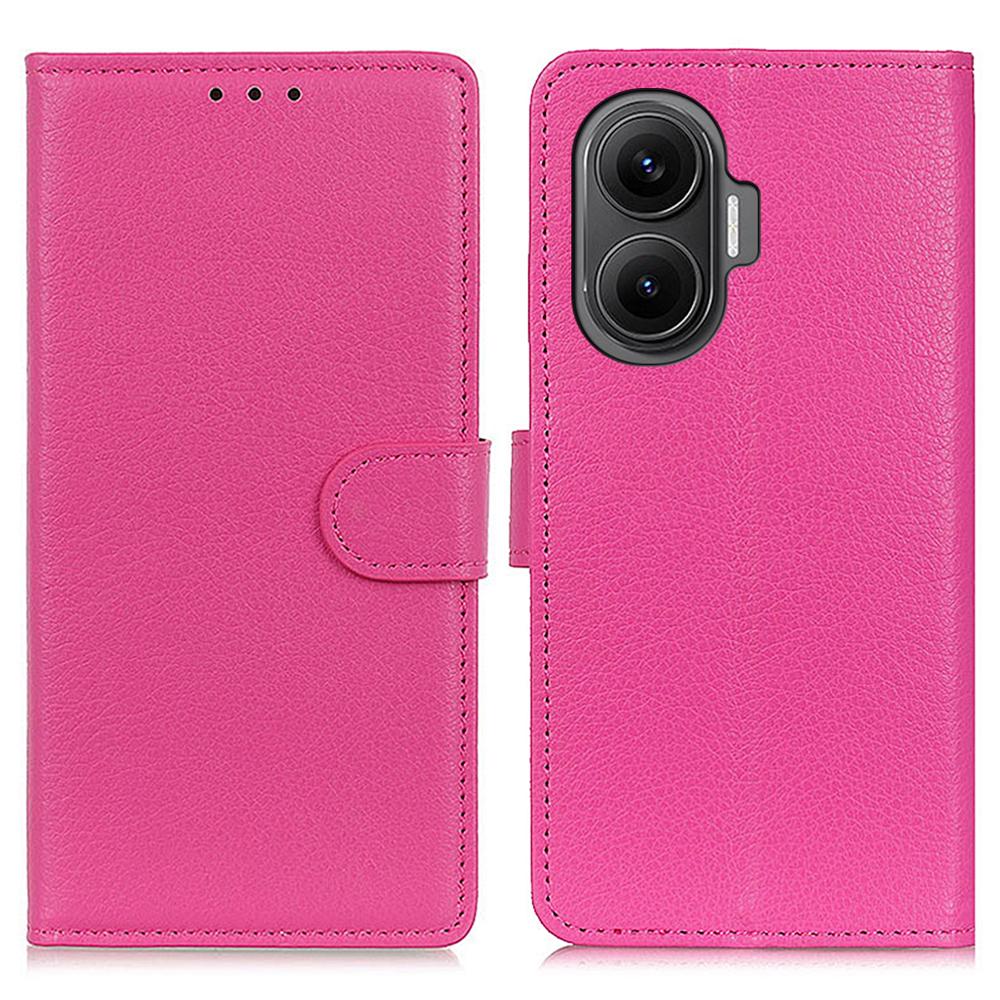 For Xiaomi Redmi Turbo 4 Pro 5G/Poco F7 5G Wallet Case PU Leather Phone Cover Litchi Texture