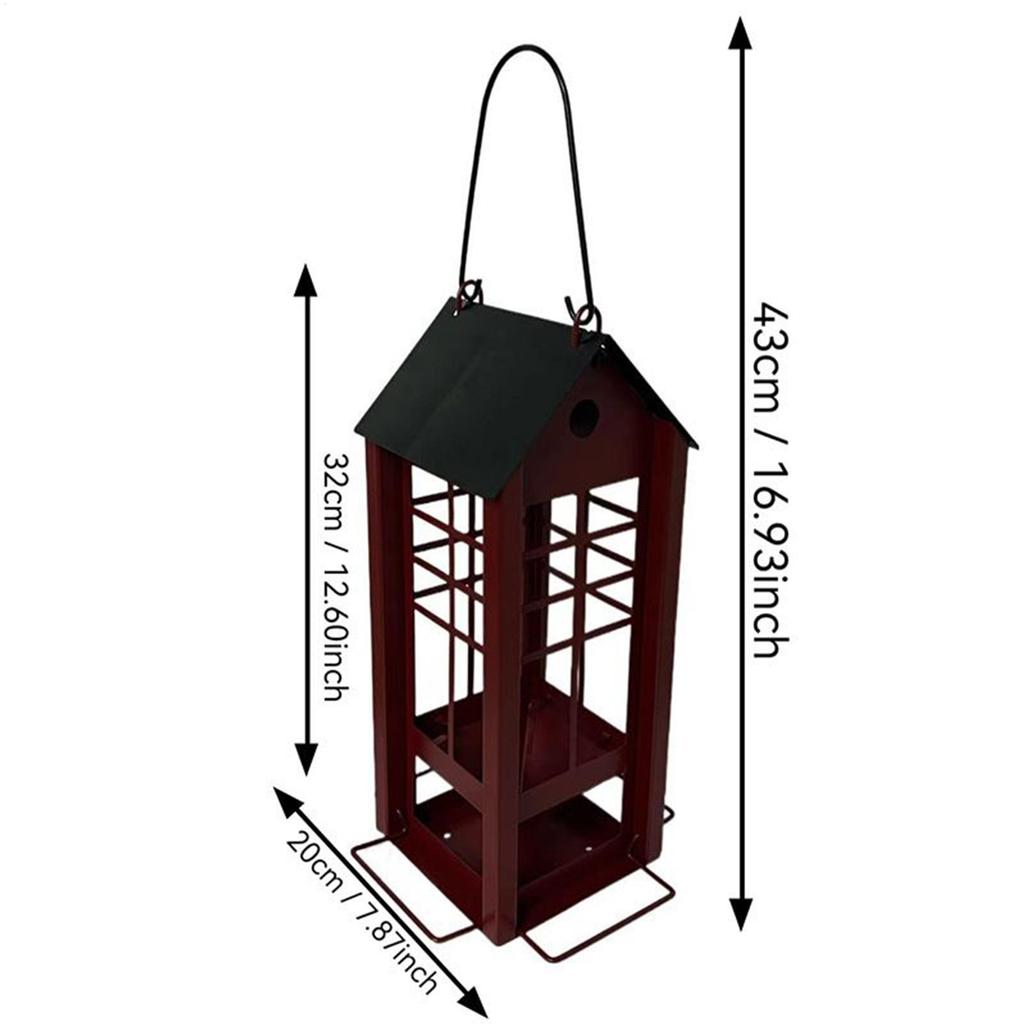 Wild Bird Feeders Metal Feeding House Wild Bird Feeders For Outside For Hummingbird Finch Sparrow Yard Patio Porch Park Tree