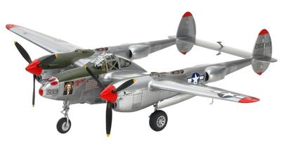 Tamiya Серия 'Шедевры Авиации' 123 Армейский Lockheed Lightning Пластиковая Модель 61123 1/48 Нет. НАС. P-38J (Предварительно окрашенный)