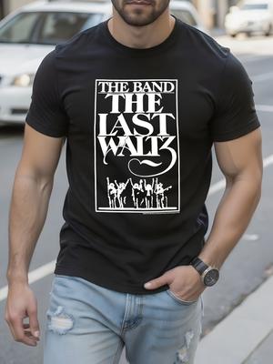 Графическая футболка The Last Waltz Band Винтажный концертный плакат...
