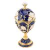 Шкатулка в форме пасхального яйца, ручная роспись, декоративные стразы, сплав, шарнирная, эмалированная, для колец, ожерелий