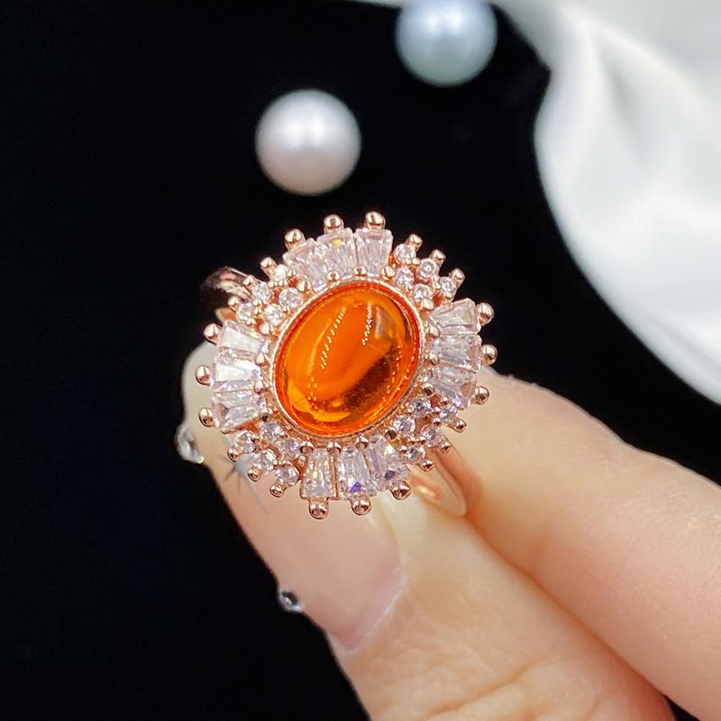 BELLA BOX Роскошное высококачественное кольцо Fenda Color Plain Oval, регулируемое, подходит для женской повседневной вечеринки, модных украшений