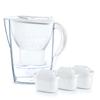 BRITA 1.4L Water Filter Pot, Marella Cool Starter Pack with 3 Maxtra Plus Cartridges [Japan Specification, Official Japanese Product]