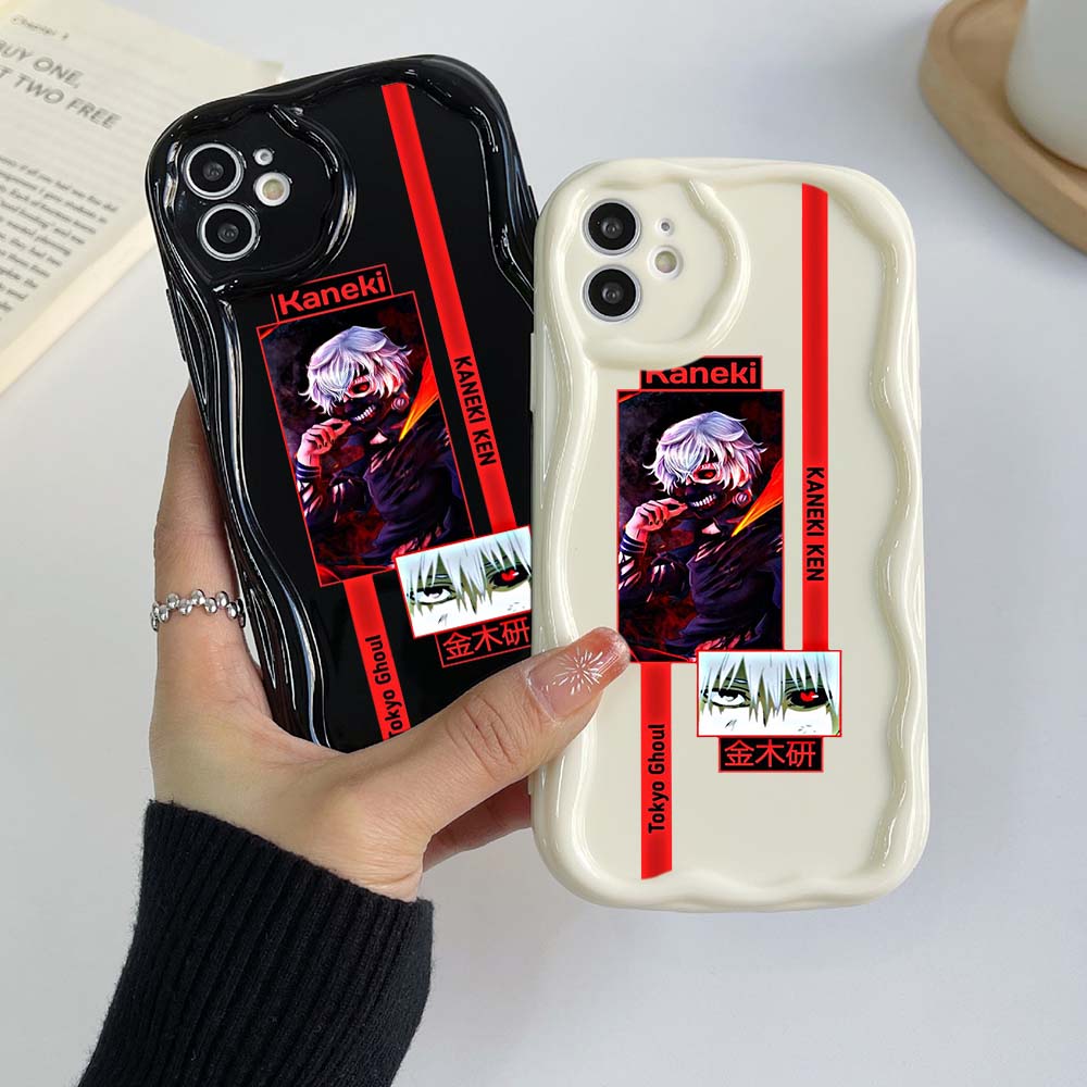 Чехлы для Samsung Galaxy A24 A54 A34 для iPhone 15 14 Xiaomi Poco X6 Pro Redmi 10C Huawei P30 Honor 90 NY21, эксклюзивный мягкий чехол с кремовым узором «Токийский гуль»
