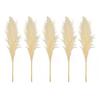 Yousheng 1/2/3/4/5Pcs Artificial Pampas Grass Bohemia Realistic Fluffy Fake Dried Grass Home Office Wedding Party Table Centerpiece Boho Decor