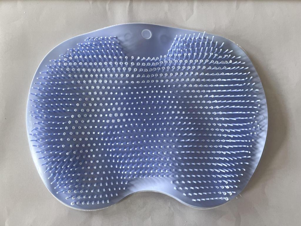 Многофункциональный нескользящий коврик для ванной с функцией чистки ног и спины, удаления омертвевшей кожи и большими присосками