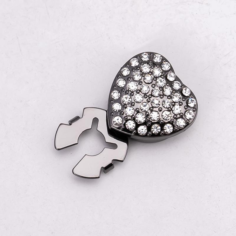 Декоративные запонки и пуговицы для воротника с цветными стразами