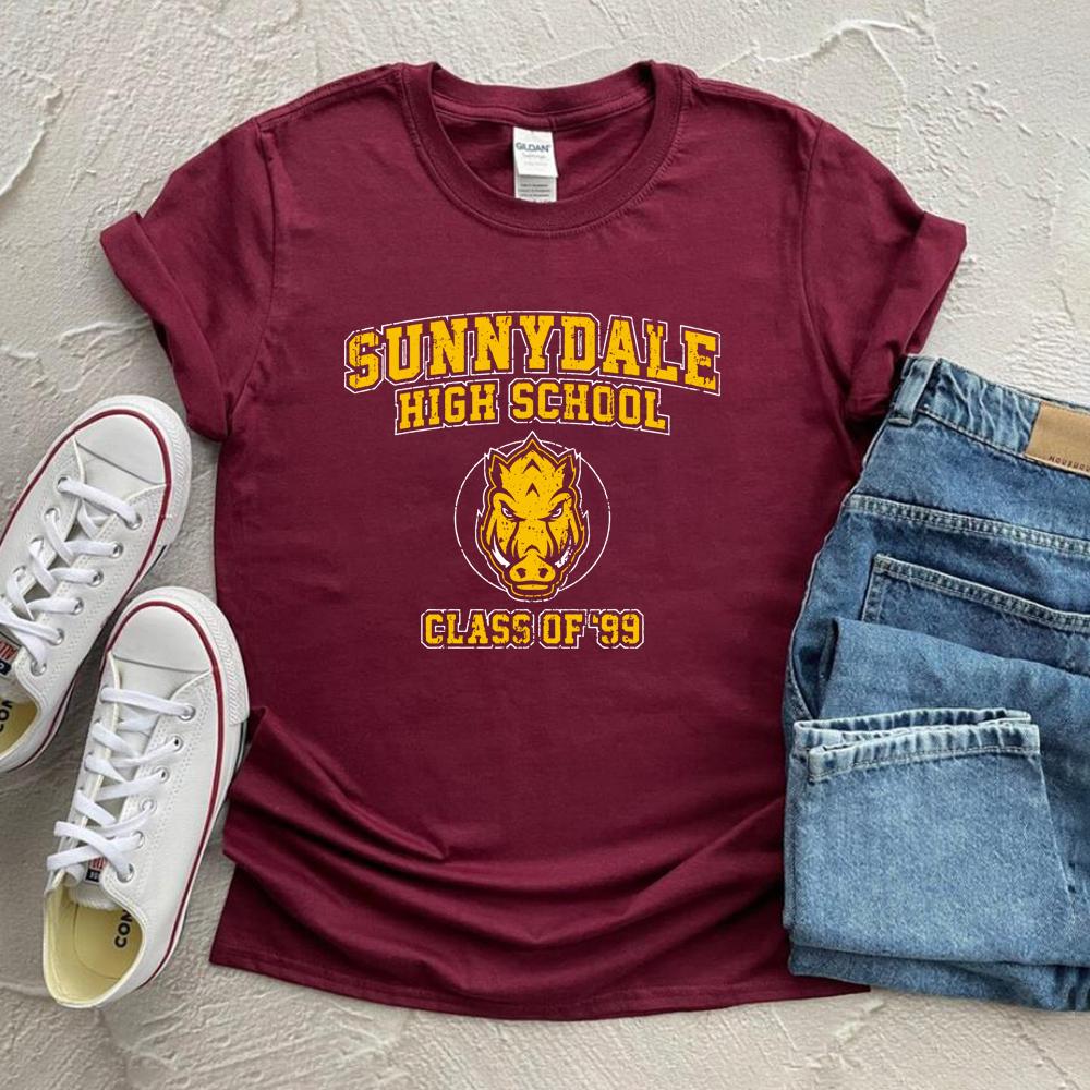 Sunnydale High School TShirt Buffy The Vampire Slayer Tshirt Class of 99 Tees Unisex Short Sleeve Tshirt Cool Vampire Shirts