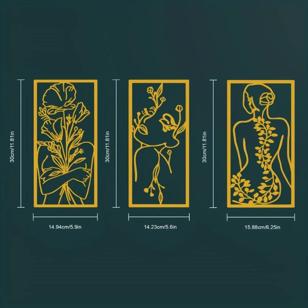 1 шт. Женский настенный декор, женское металлическое линейное искусство, стильная спальня, металлическое настенное искусство, элегантное настенное украшение, идеальный свадебный подарок