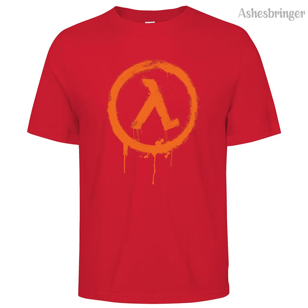 Мужская хлопковая футболка с круглым вырезом и графическим принтом Half Life, уличный повседневный стиль, топы для мужчин и женщин