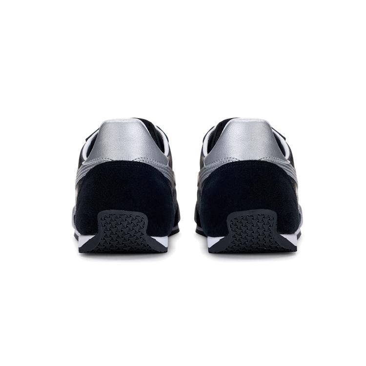 ONITSUKA TIGER Runspark Удобные повседневные кроссовки унисекс с круглым носком, нескользящие, прочные, с низким верхом, черно-серебристые 1183B480-002