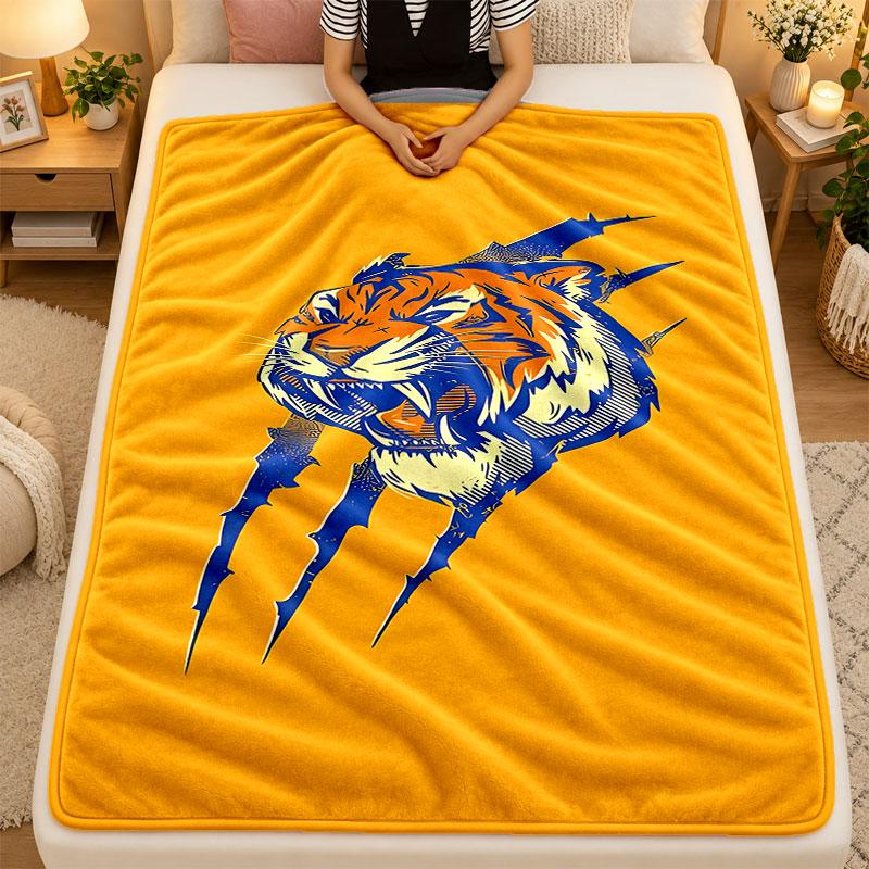 Flannel BlanketTigres Uanl Warm Soft Throw Blanket for Indoor Sofa Bed Living Room Use