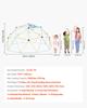 VEVOR Climbing Dome, 305cm Geometric Dome Climber, 453kg Loading Jungle Gym Playground with 2 Basketballs & Octopus Net