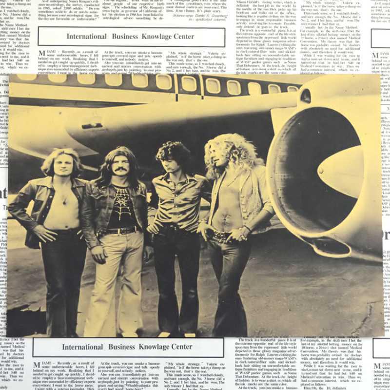 Ретро-постер группы Zeppelin - Бесплатная доставка, Крафт-бумага, Декоративное настенное искусство для бара или общежития.