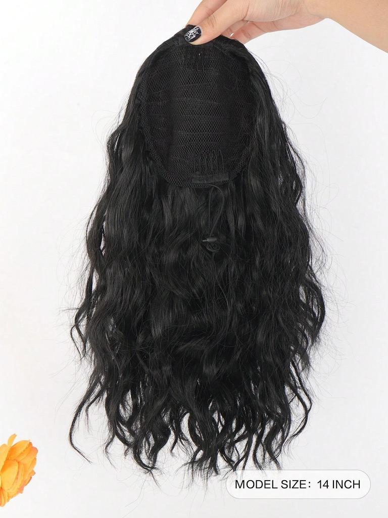 Ponytail Extension Synthetic Drawstring Ponytail For Women 14 Inch Short Wavy Fake Pony Tail Hair Piece For Daily Use