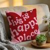 Cushion Cover Washed Linen Soft Breathable Decorative Case for Sofa Home Pillow cover heart shape