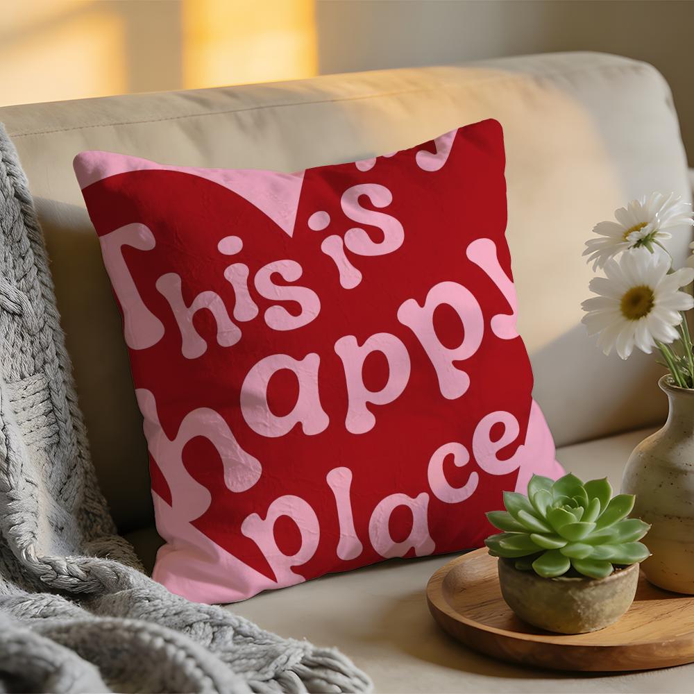 Cushion Cover Washed Linen Soft Breathable Decorative Case for Sofa Home Pillow cover heart shape
