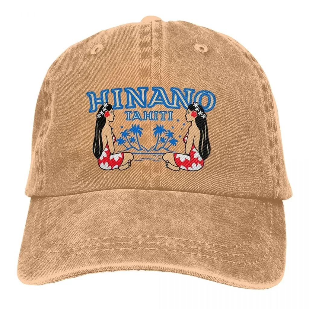 Pure Color Dad Hats Tree Women's Hat Sun Visor Baseball Caps Hinano Tahiti Beach Leisurely Peaked Cap