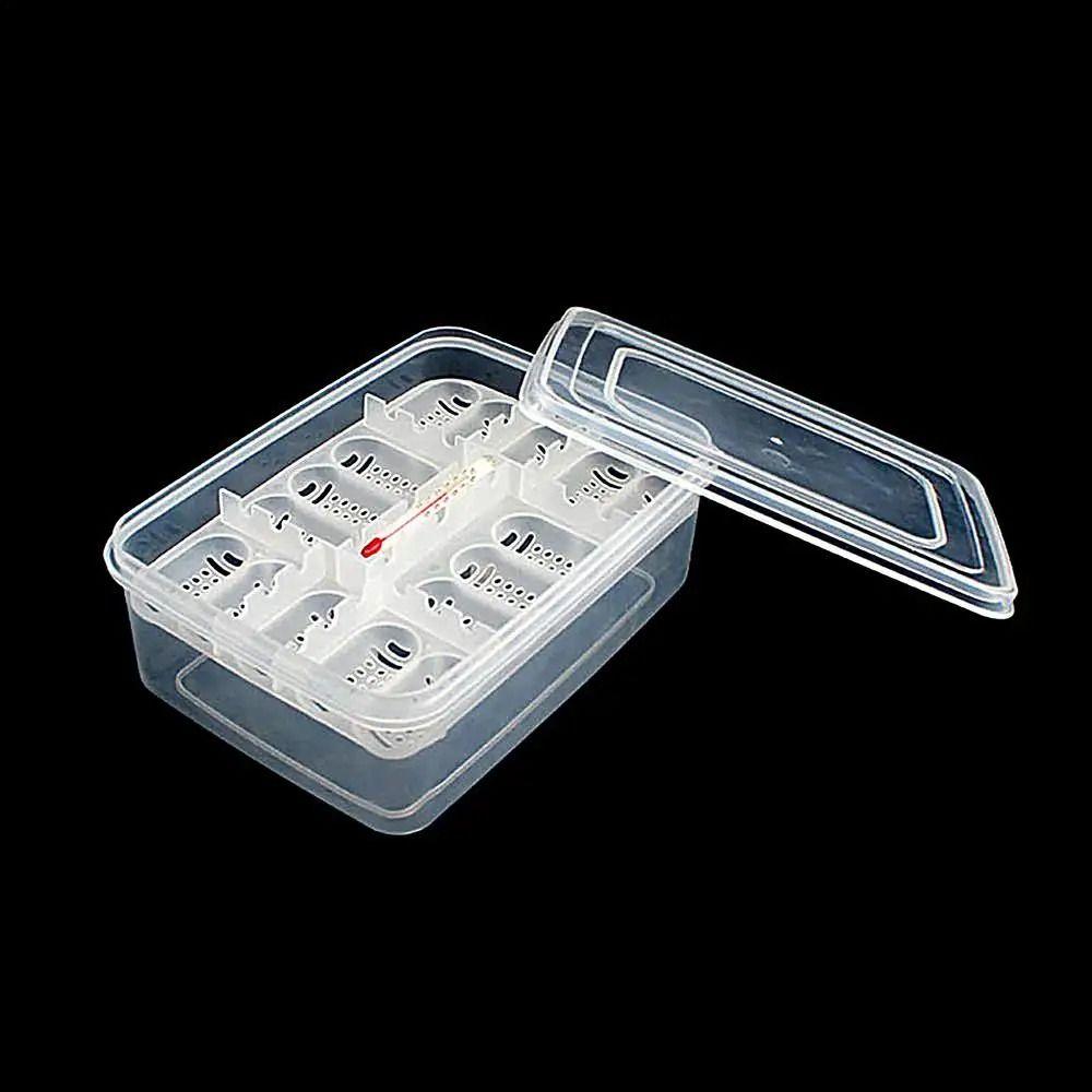 with Thermometer Reptile Hatch Box 16 Grids Crawler Incubation Case  Pet
