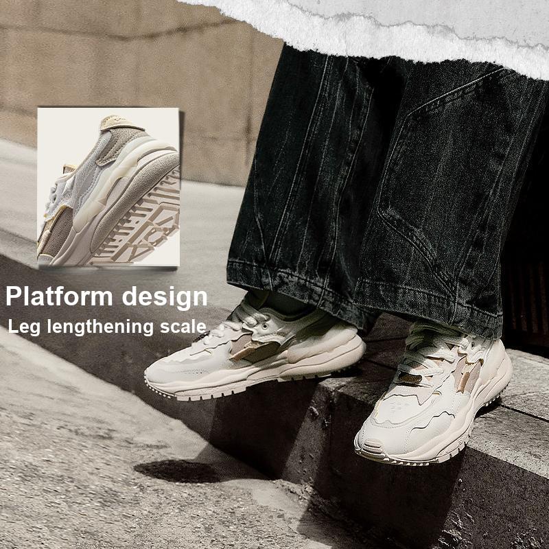 Li Ning CF Origin 2 Модные универсальные нескользящие износостойкие повседневные туфли мужские туфли белые серые AGCT323-2